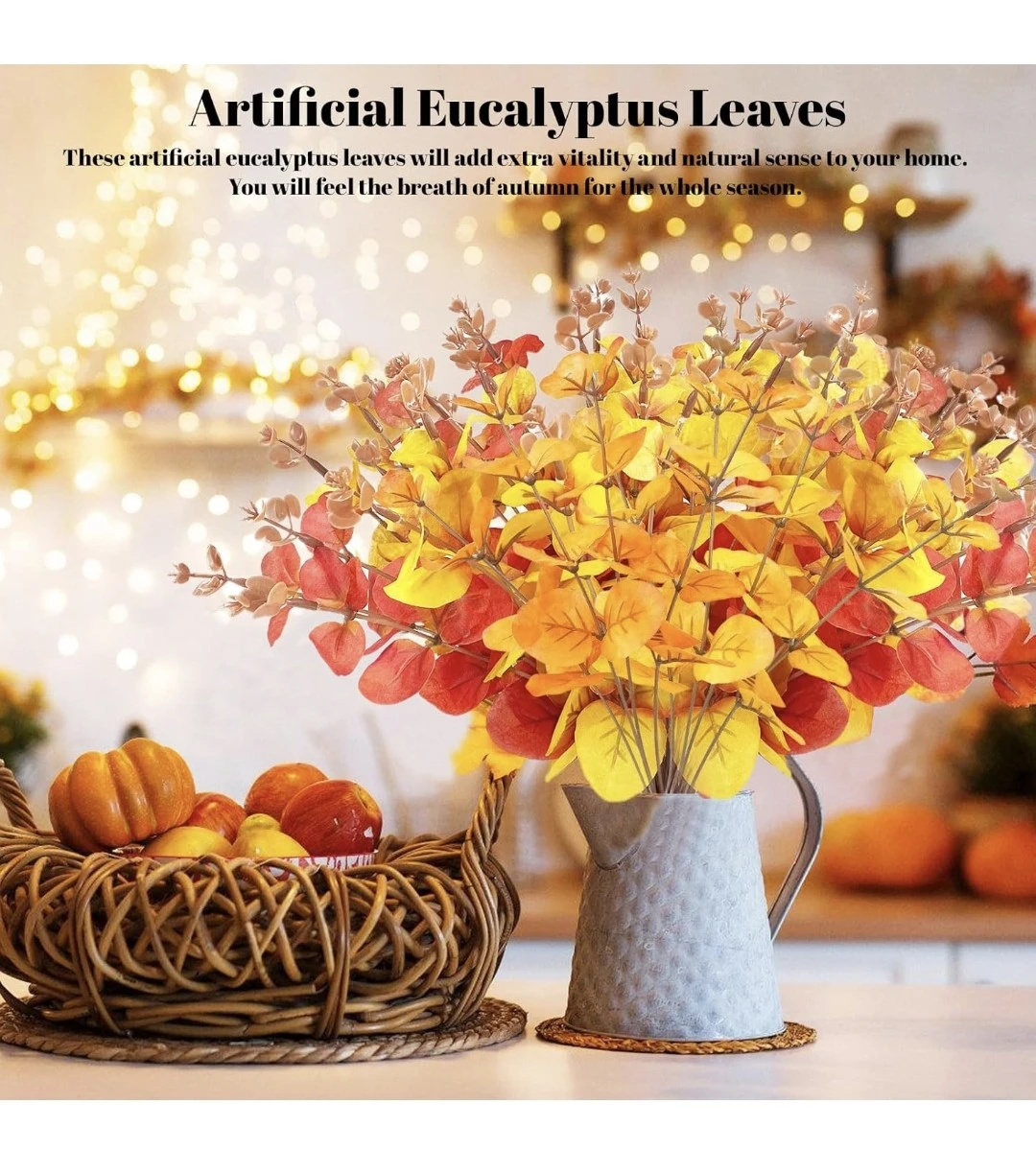 10 Piece Artificial Eucalyptus Stems - photo 2