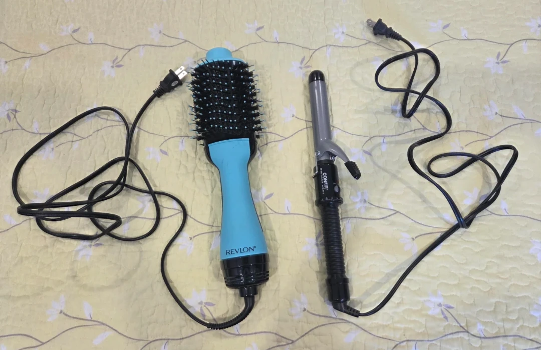 Conair Instant Heat Curling Iron & Revlon One-Step Hair Dryer