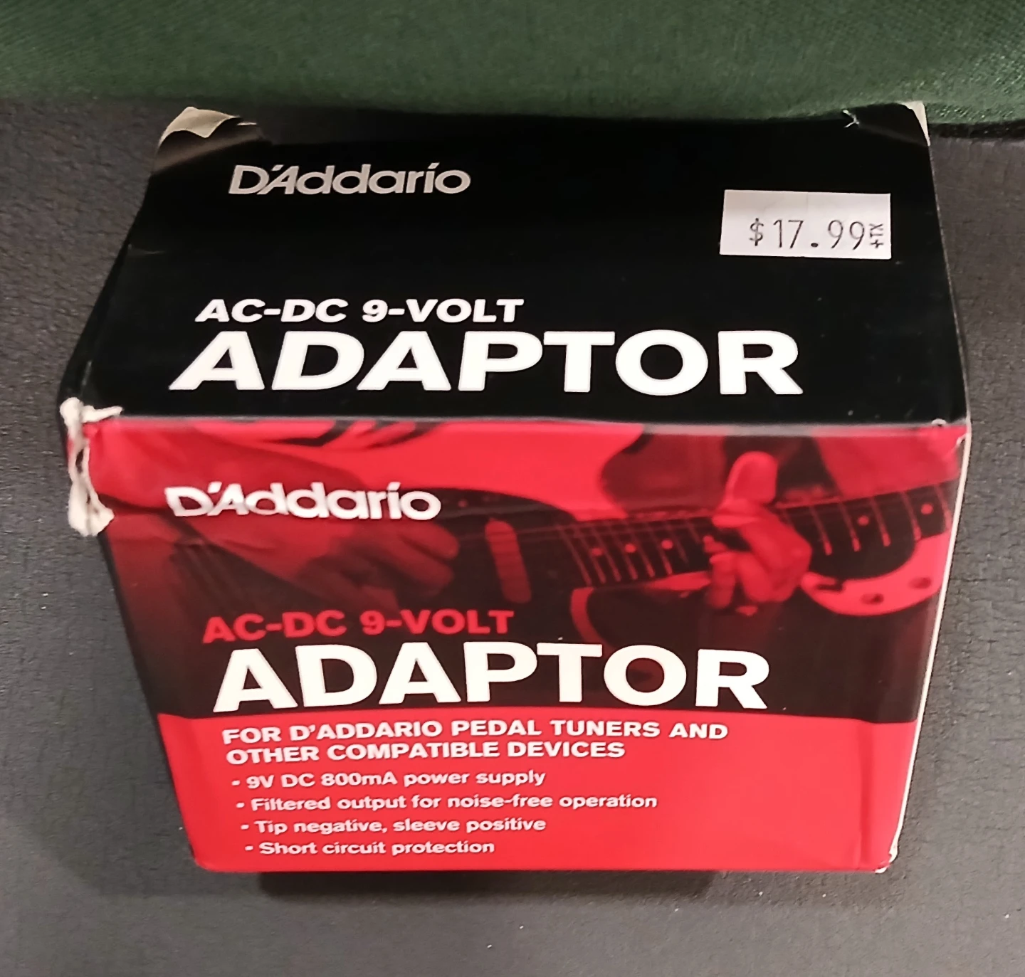 D'Addario 9V DC Adaptor for Pedals, etc.
