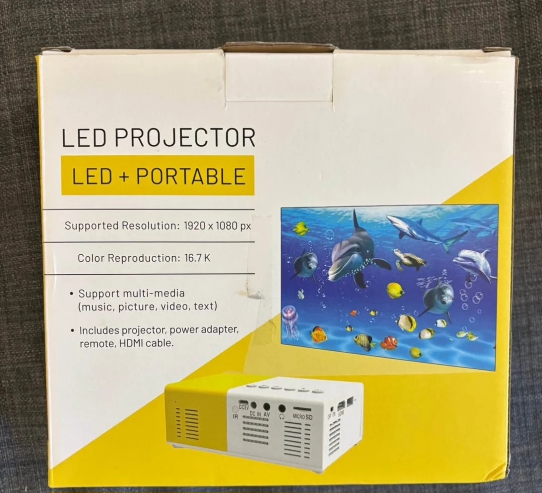 LED Portable Projector - Supports 1920 x 1080 px - photo 3