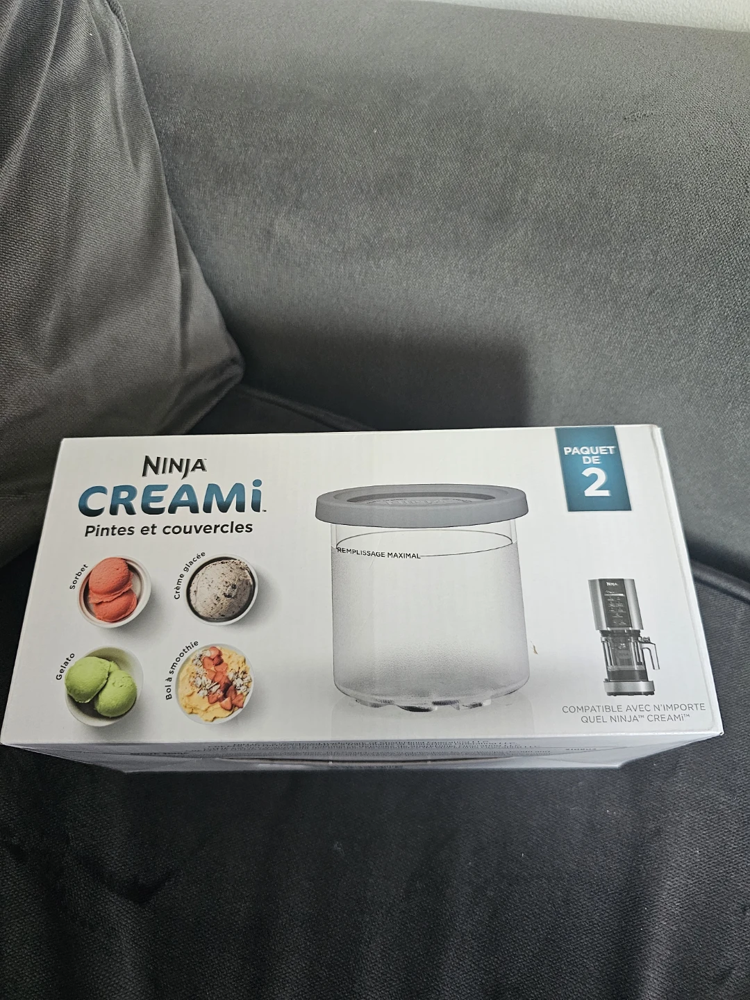 NINJA CREAMi Pints & Lids, 2-Pack 🍧 🍨🍦⚽️