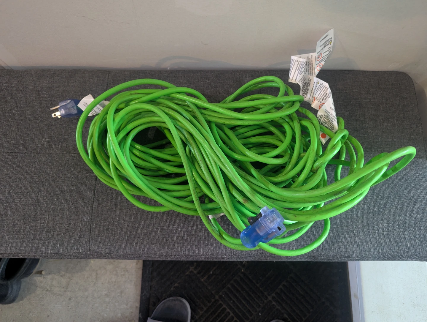 Green Outdoor Extension Cord - 100ft