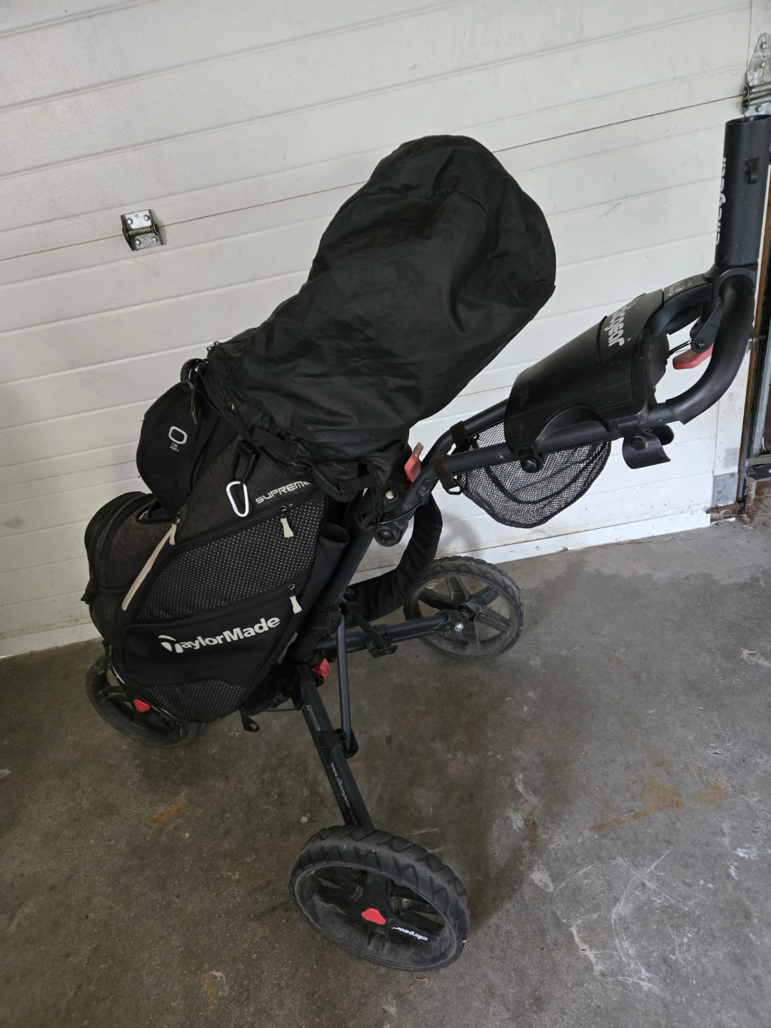 Taylormade Supreme Bag/ Clicgear Pull Cart / Burner,3,5 Woods