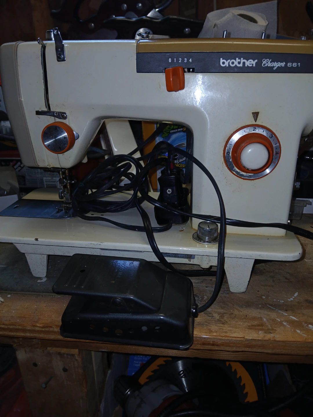 Vintage Brother Charger 661 Sewing Machine