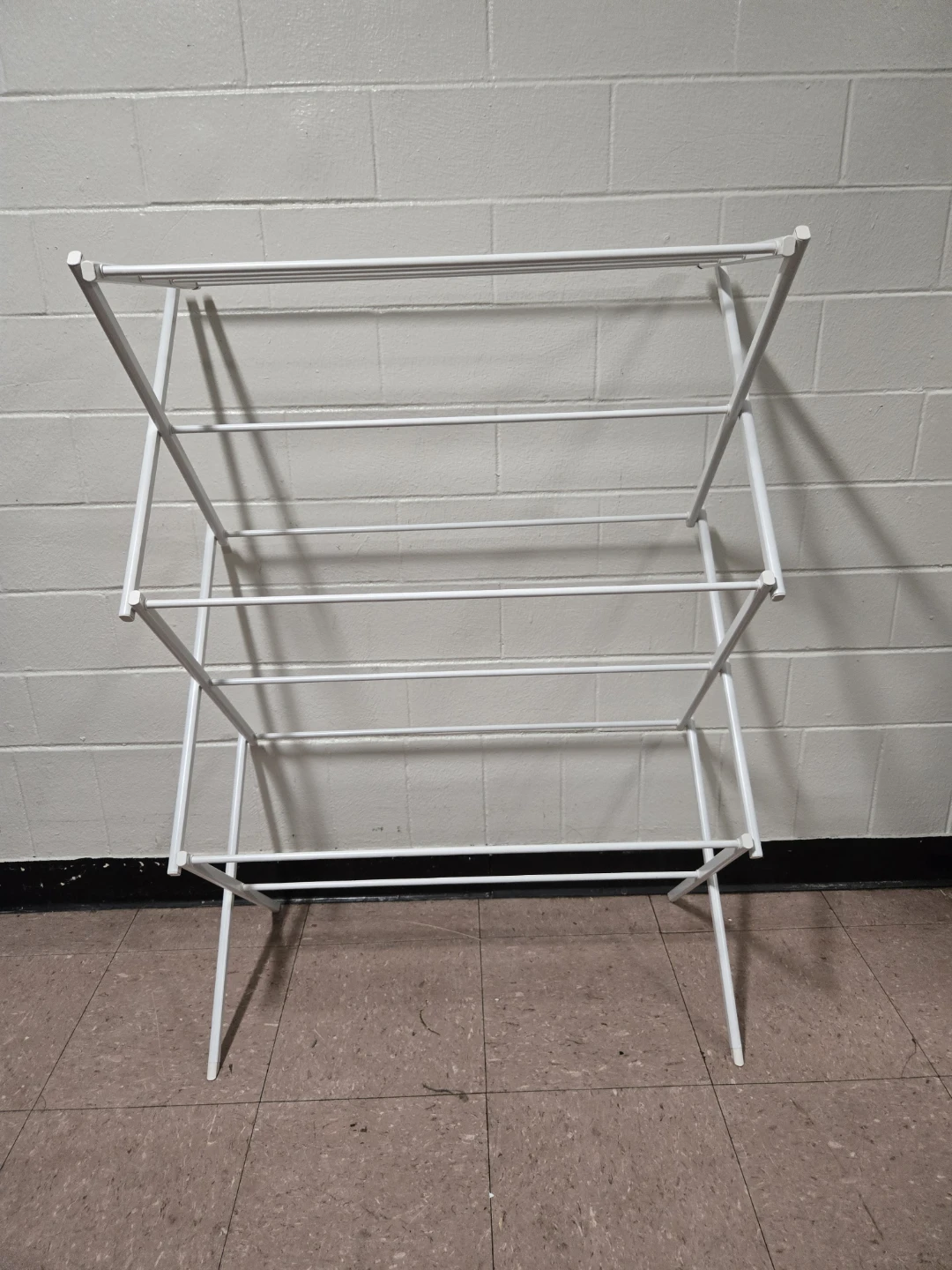 Whitmor 3-Tier Folding Metal Clothes Drying Rack - White