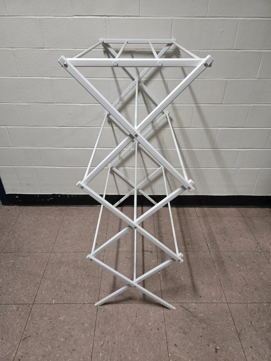 Whitmor 3-Tier Folding Metal Clothes Drying Rack - White - photo 5