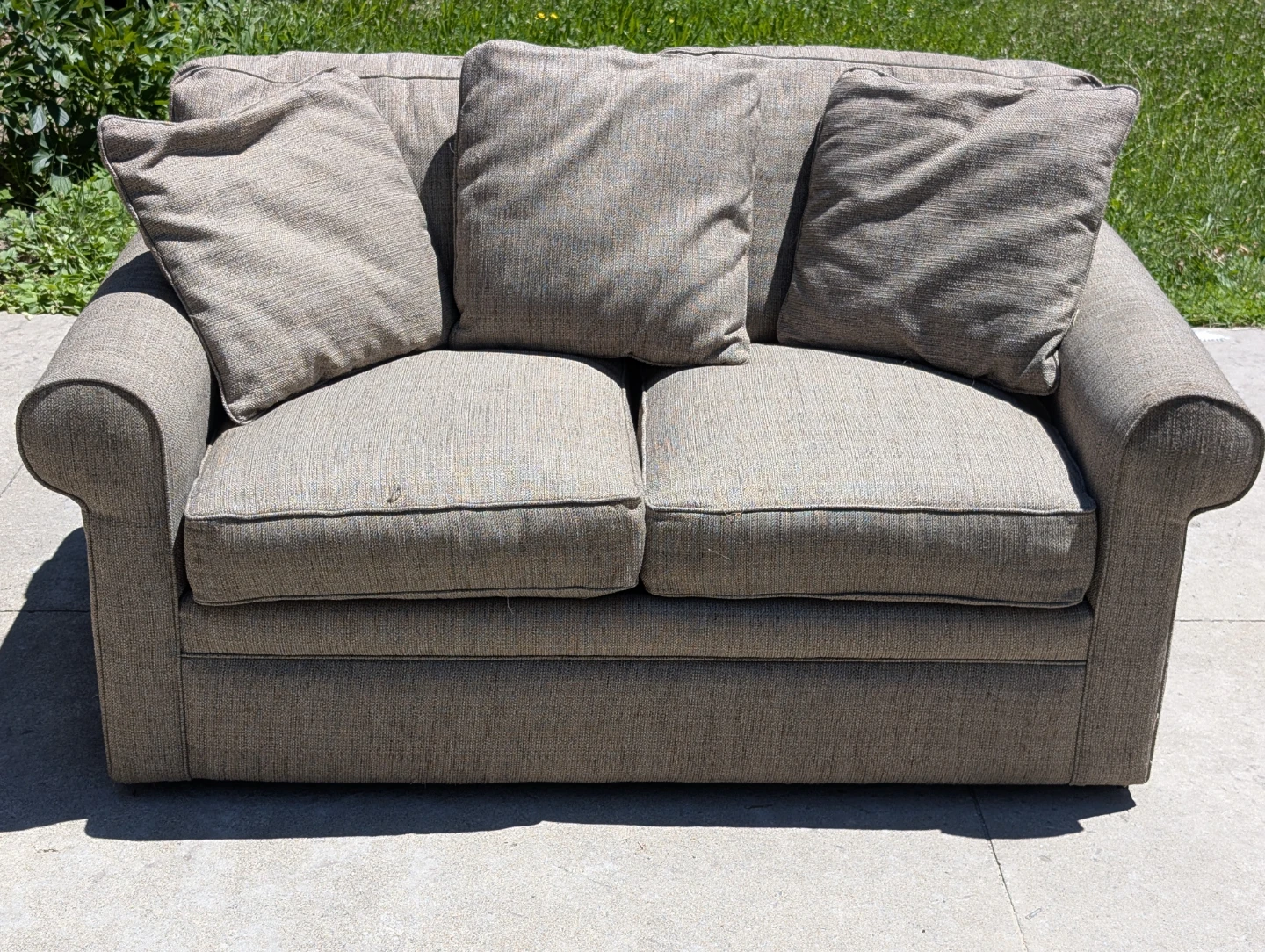 Sofa with pillows