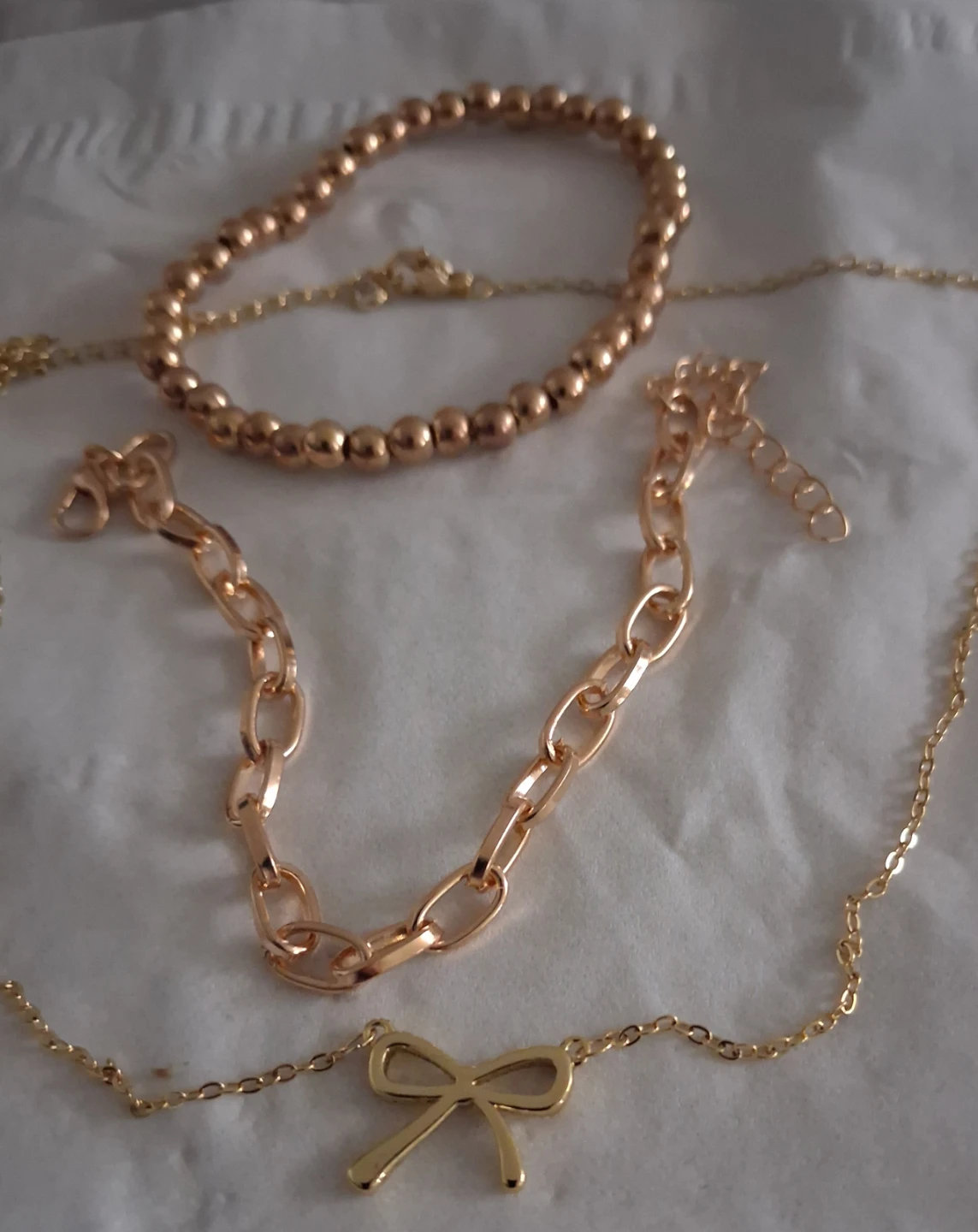 Gold Tone Necklace and Bracelet Set - photo 2