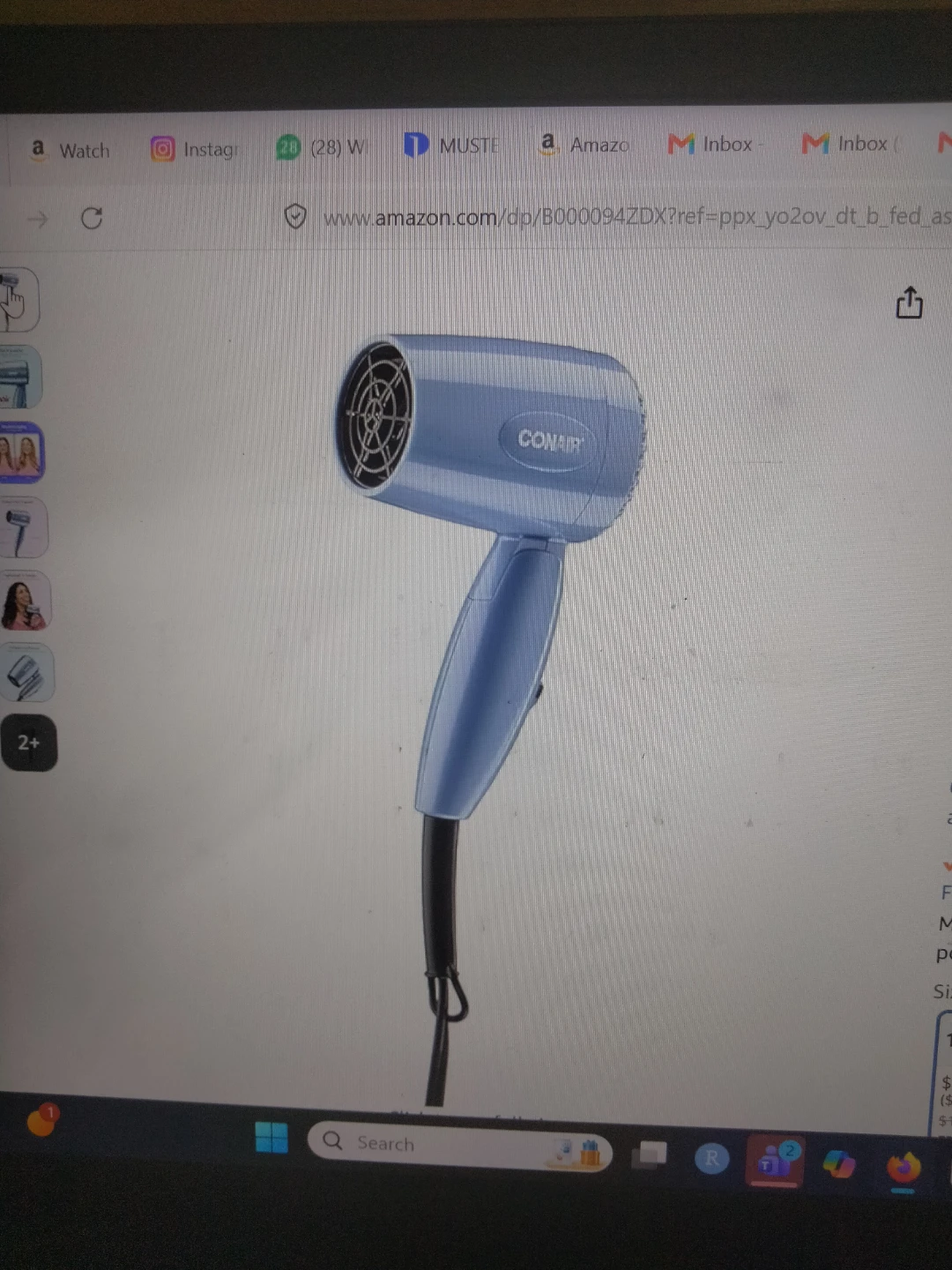 Hair dryer compact - photo 3