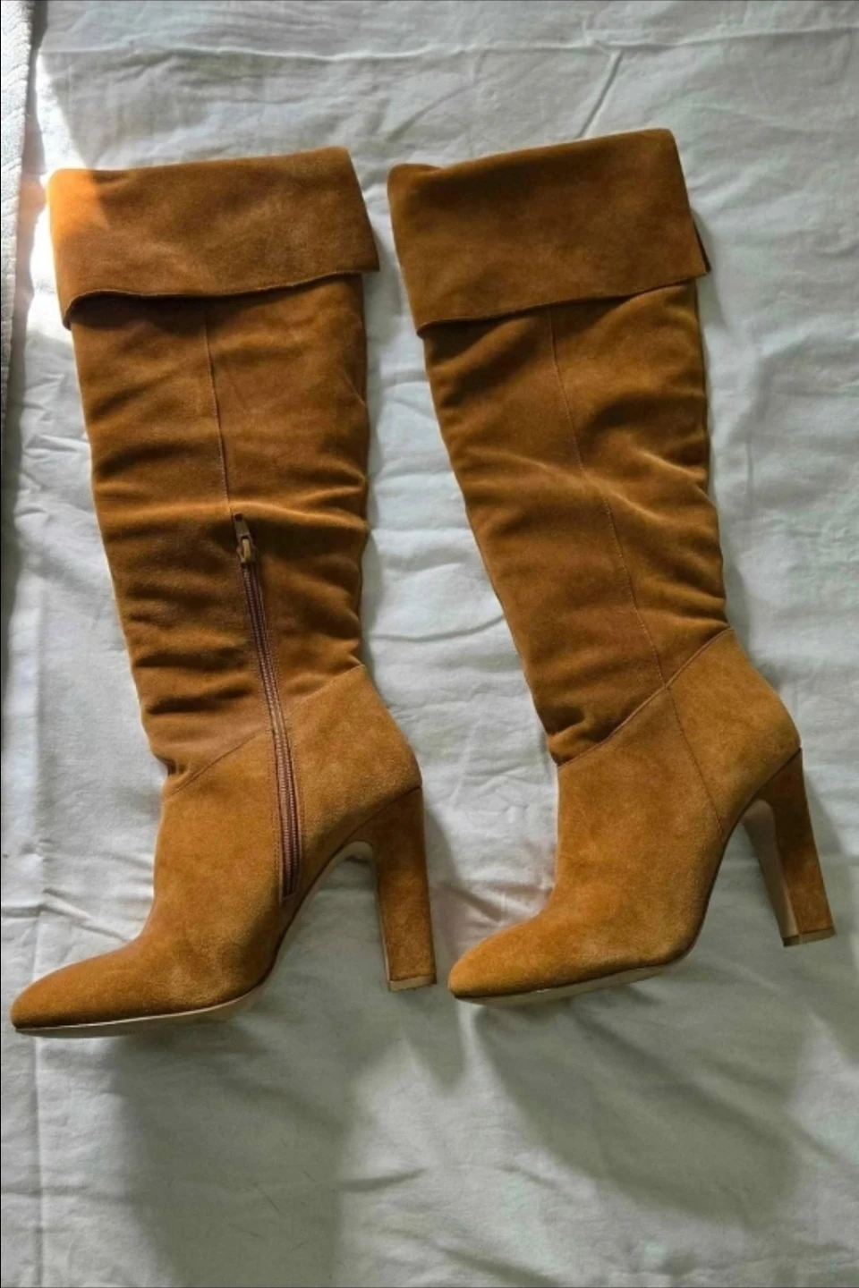 Suede Fold-Over/Over The Knee Boots