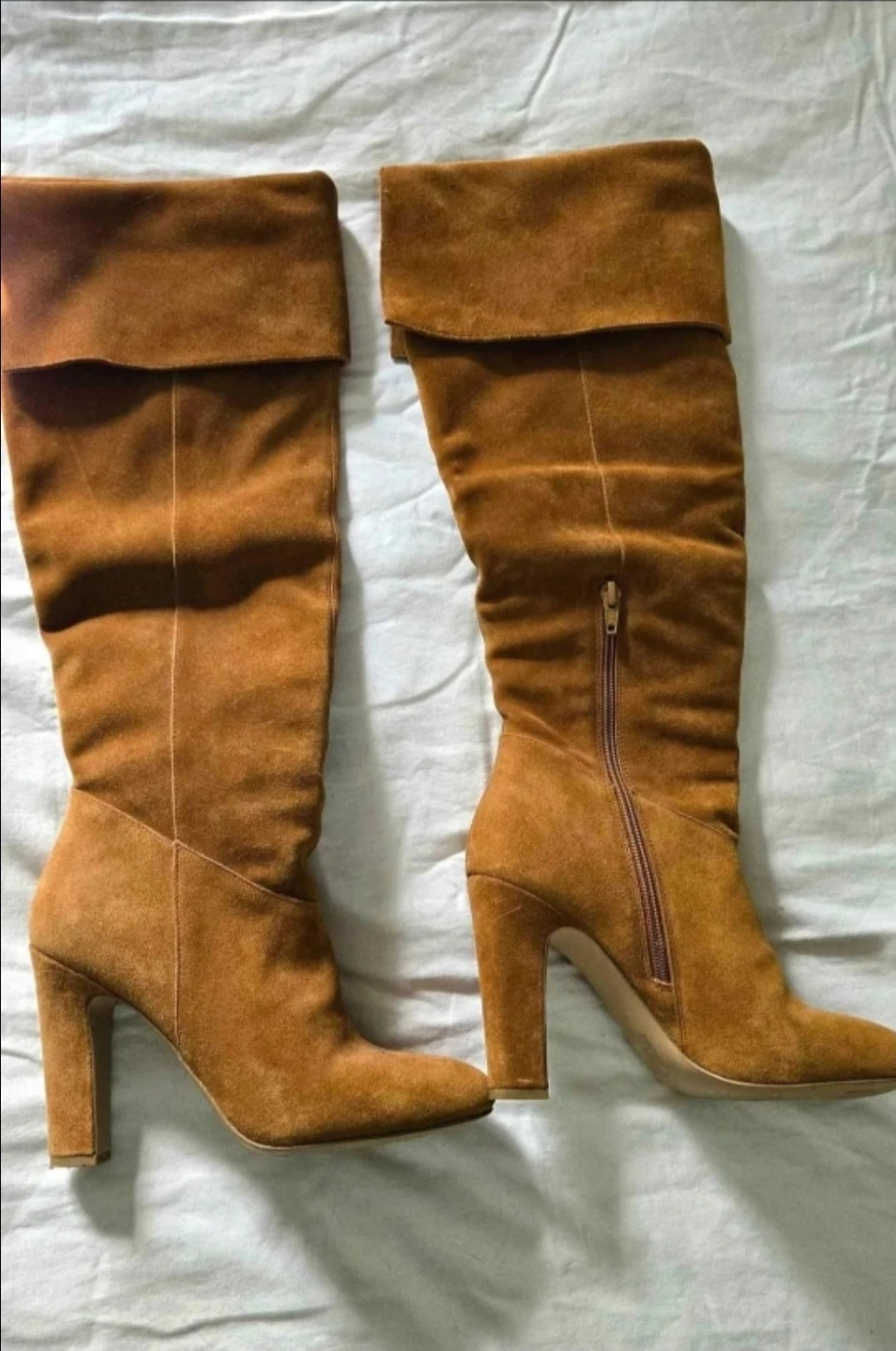 Suede Fold-Over/Over The Knee Boots - photo 2