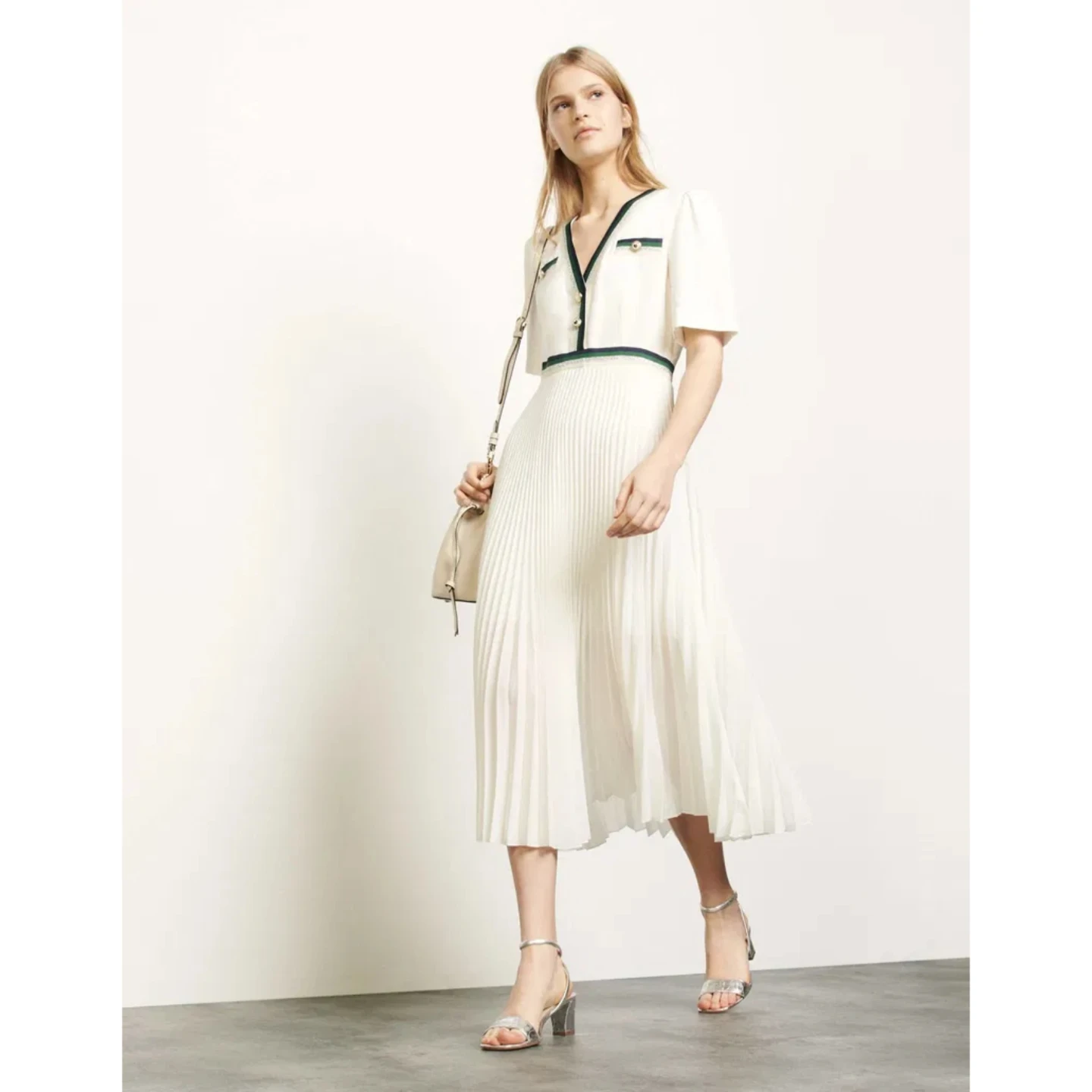 Sandro Long Pleated Dress - photo 2