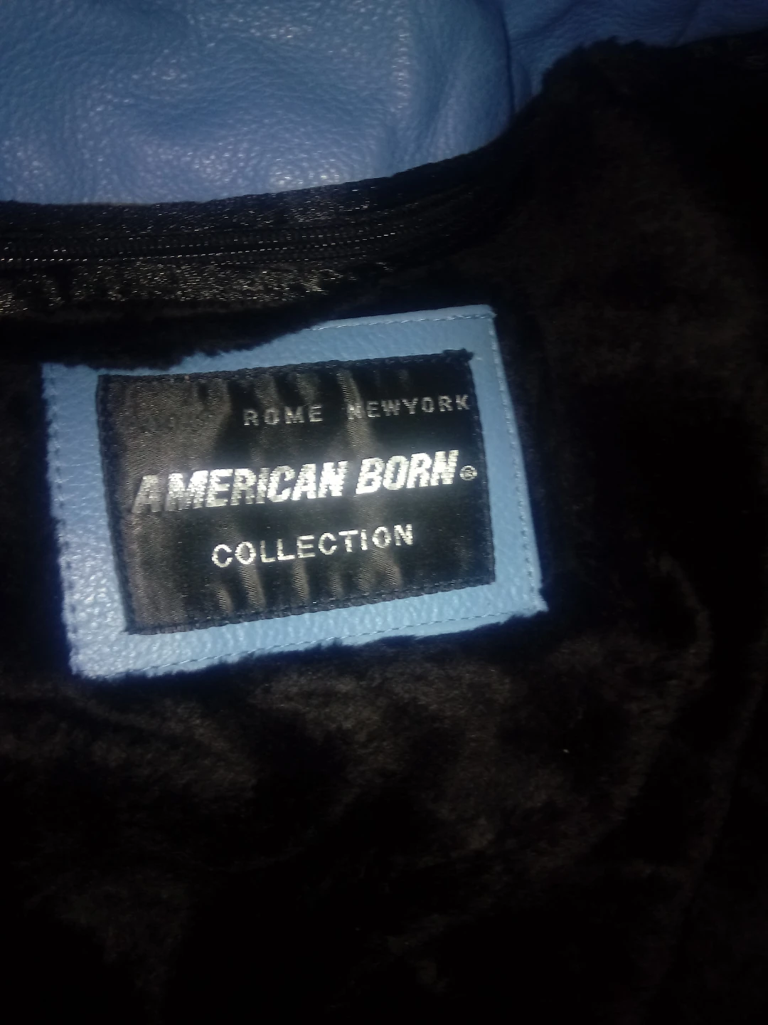 American Born Collection Light Blue Leather Jacket - photo 5