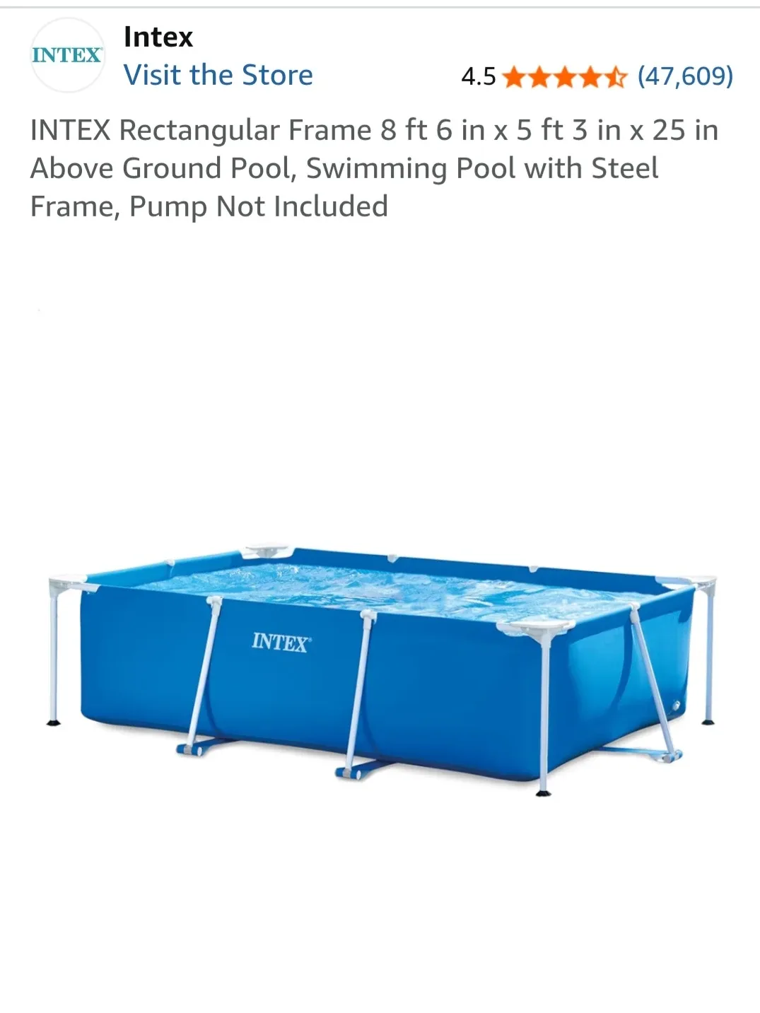 Intex rectangle pool - photo 4