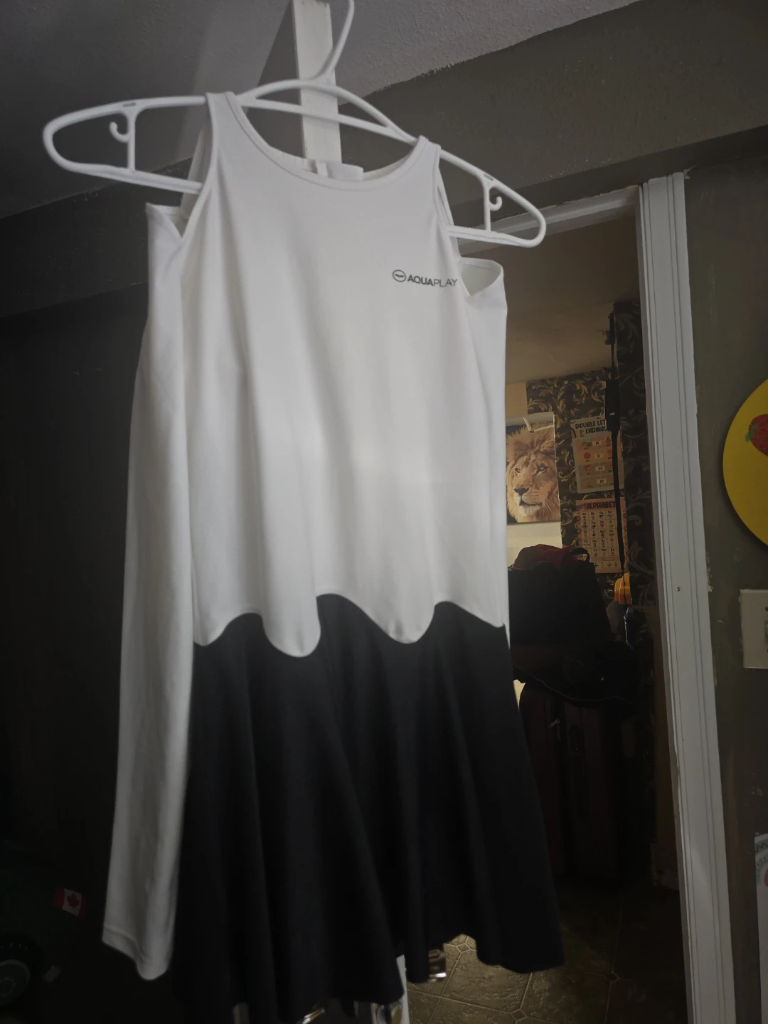 Aquaplay White and Black Skater Dress