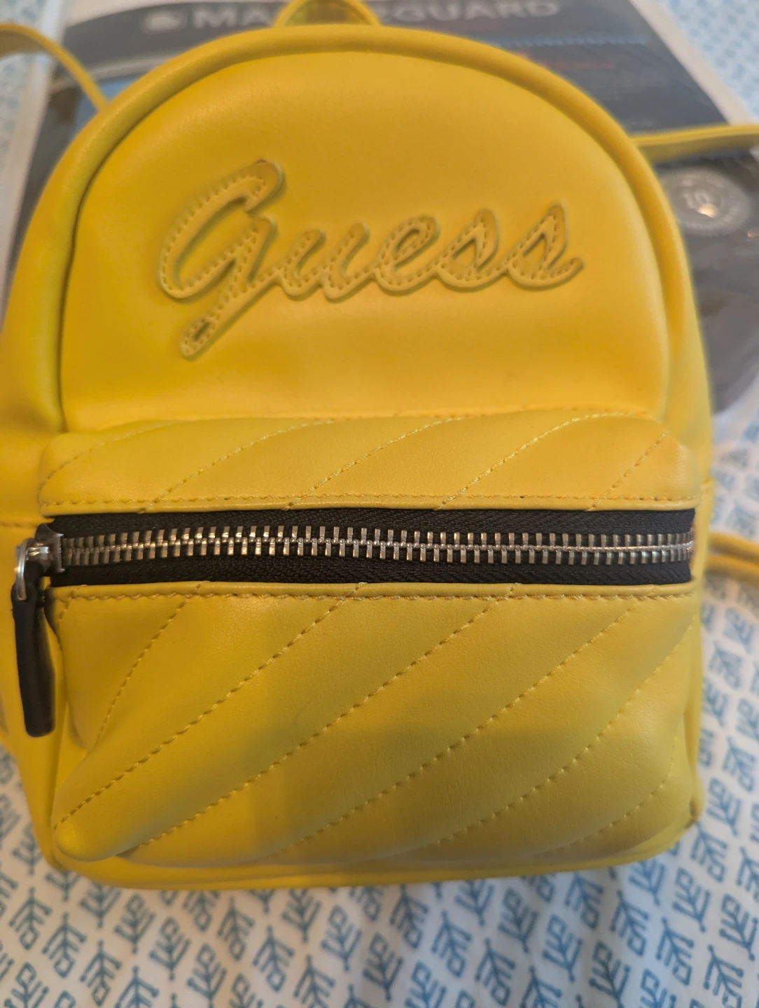 Guess Yellow Mini Backpack