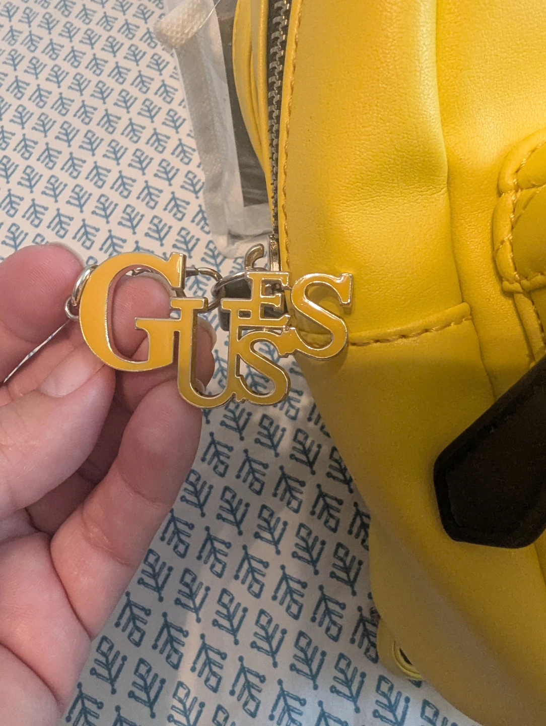 Guess Yellow Mini Backpack - photo 3