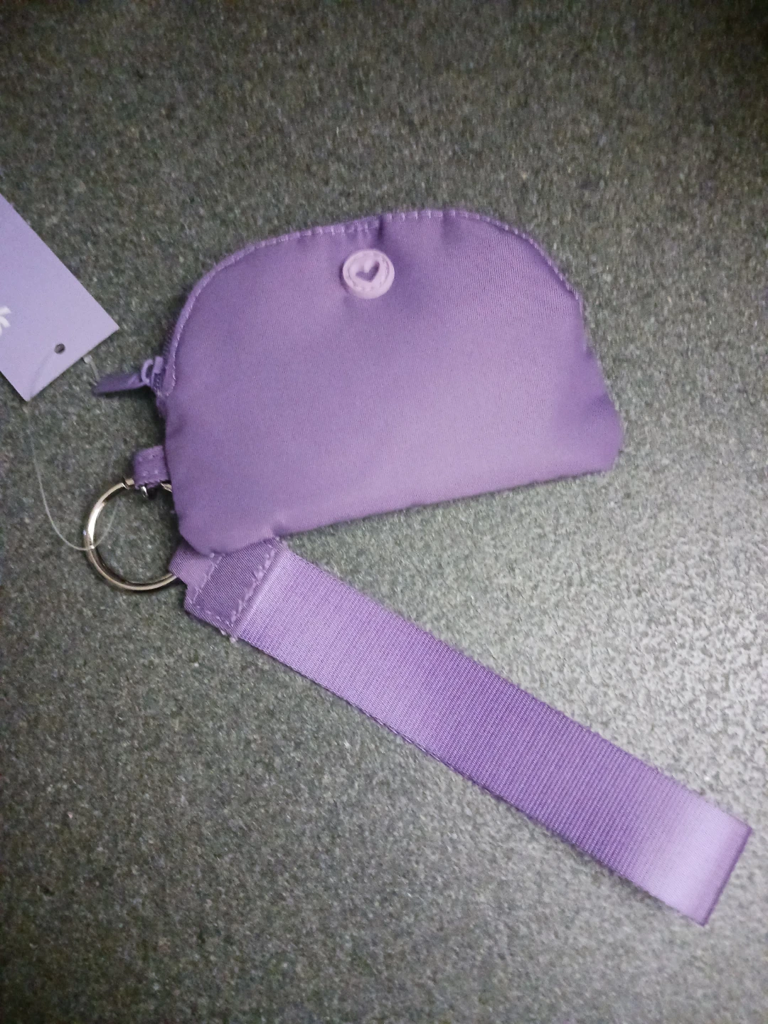 Claire's Purple Coin Pouch with Keychain