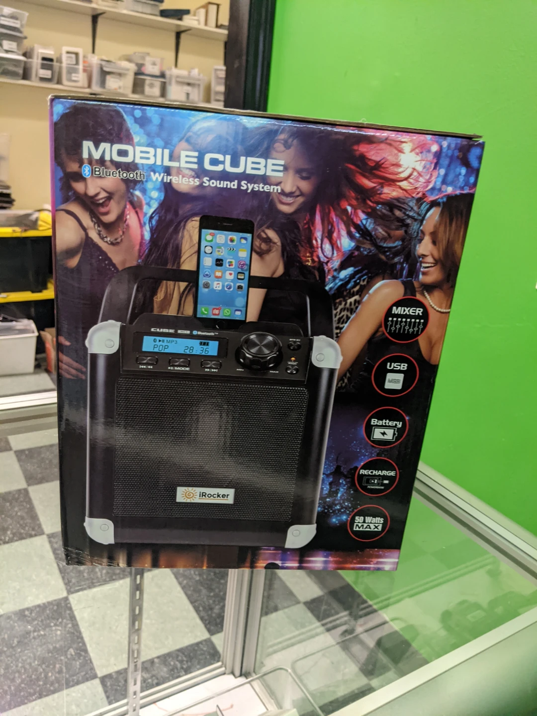 iRocker Mobile Cube BC1 Bluetooth Wireless Sound System