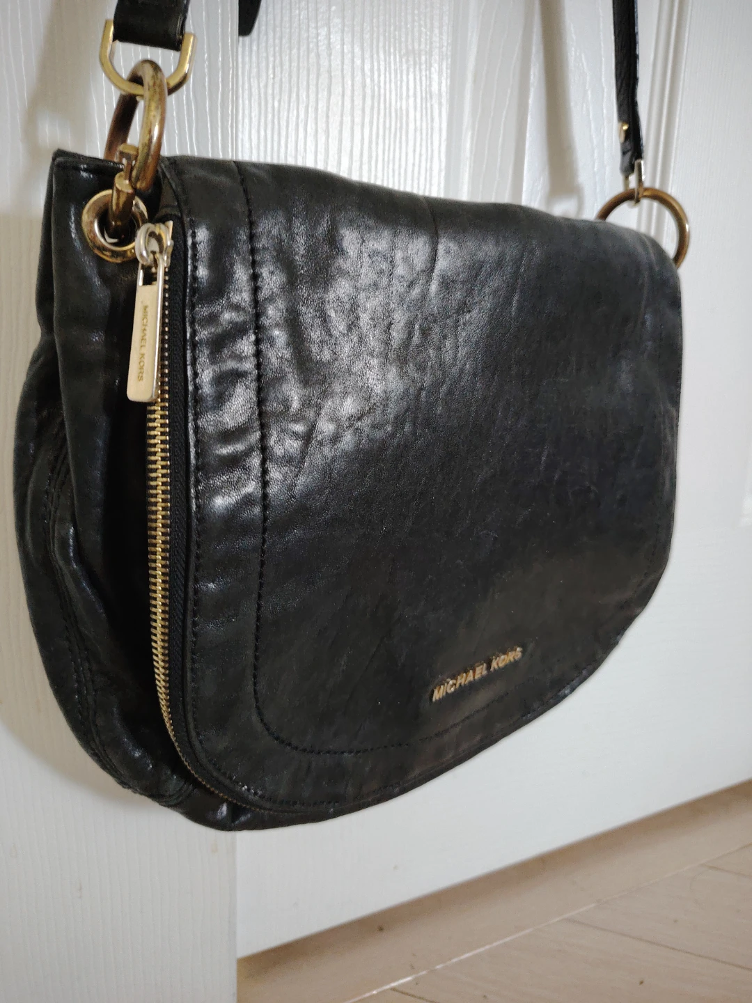 ⚽️Michael Kors Black Leather Shoulder Bag