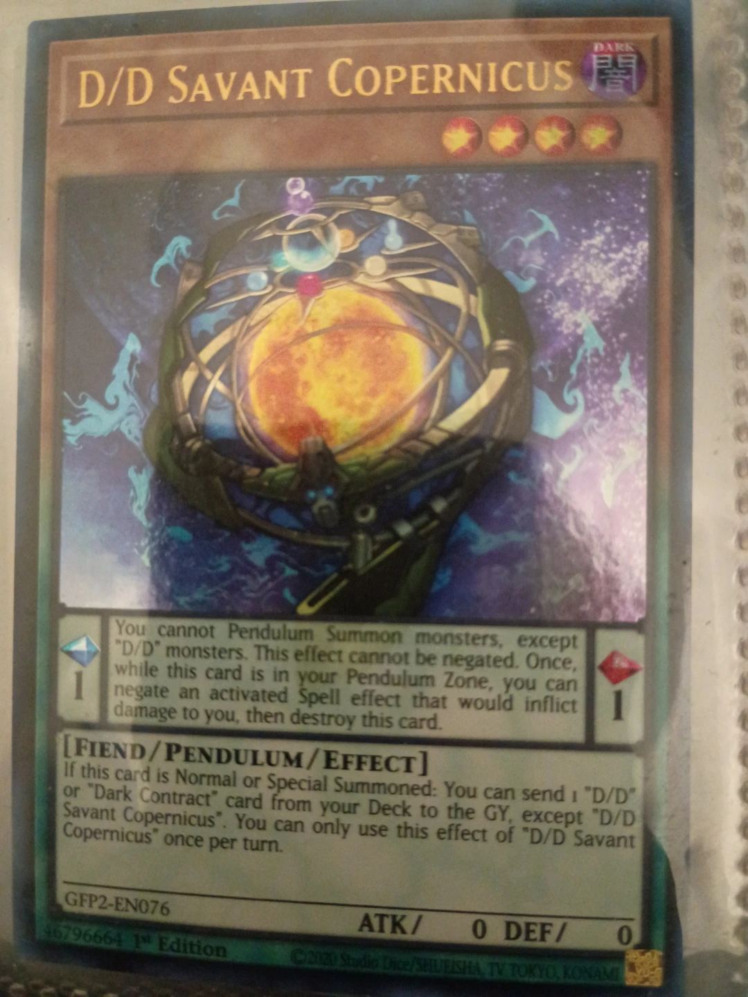 Yu-Gi-Oh! D/D Savant Copernicus ⚽ Card GFP2-EN076