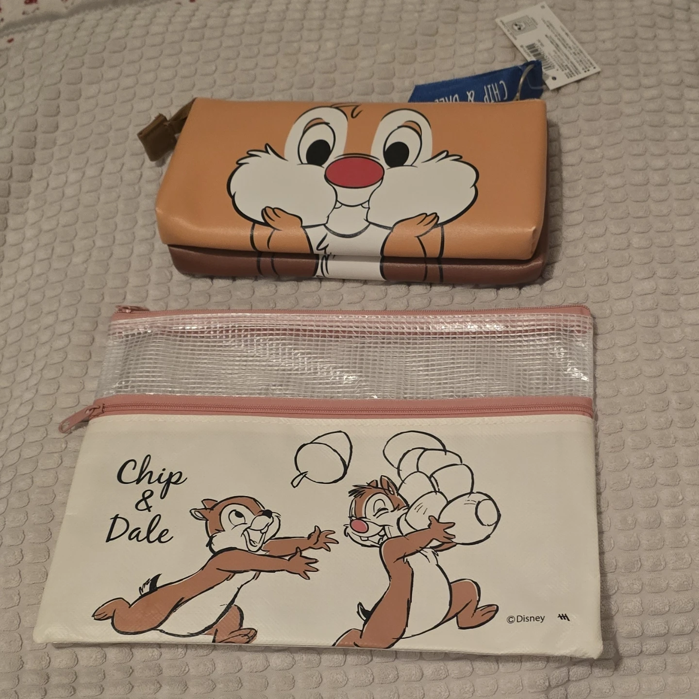 Disney Chip & Dale Pencil Case / Pouch Set