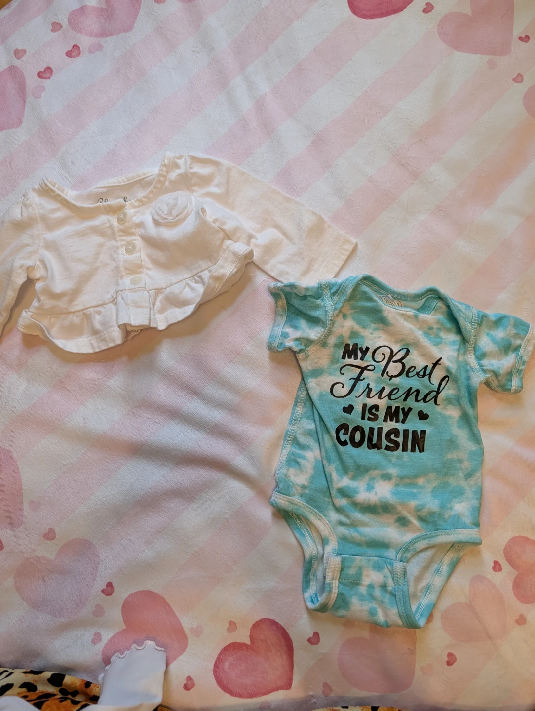 Baby Onesie and Cardigan Set
