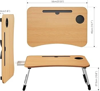 Foldable Laptop Lap Desk with Cup Holder - photo 3