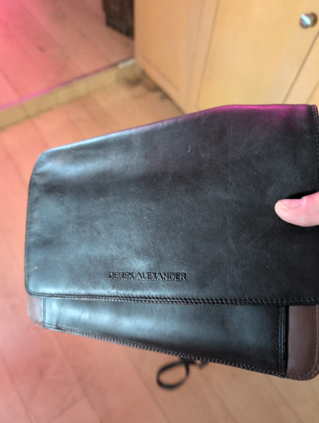 Derek Alexander Leather Clutch Bag