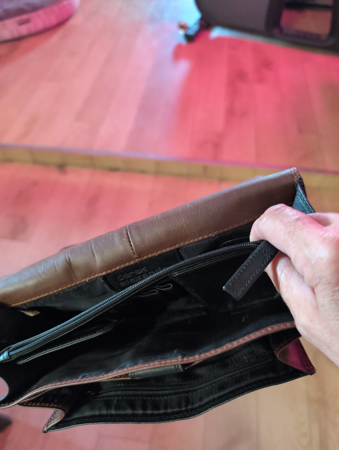 Derek Alexander Leather Clutch Bag - photo 2
