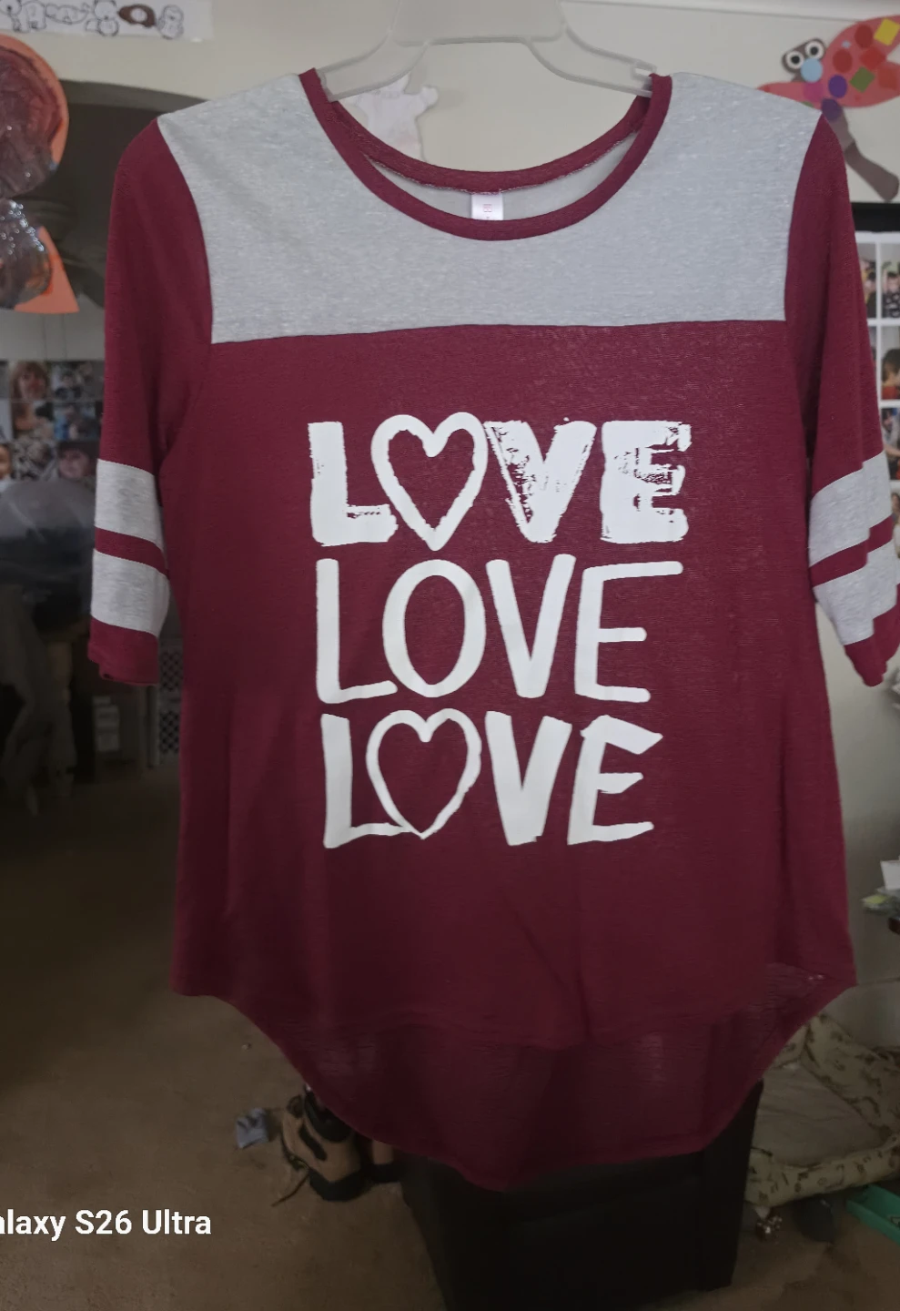 Women's "Love Love Love" Graphic T-Shirt