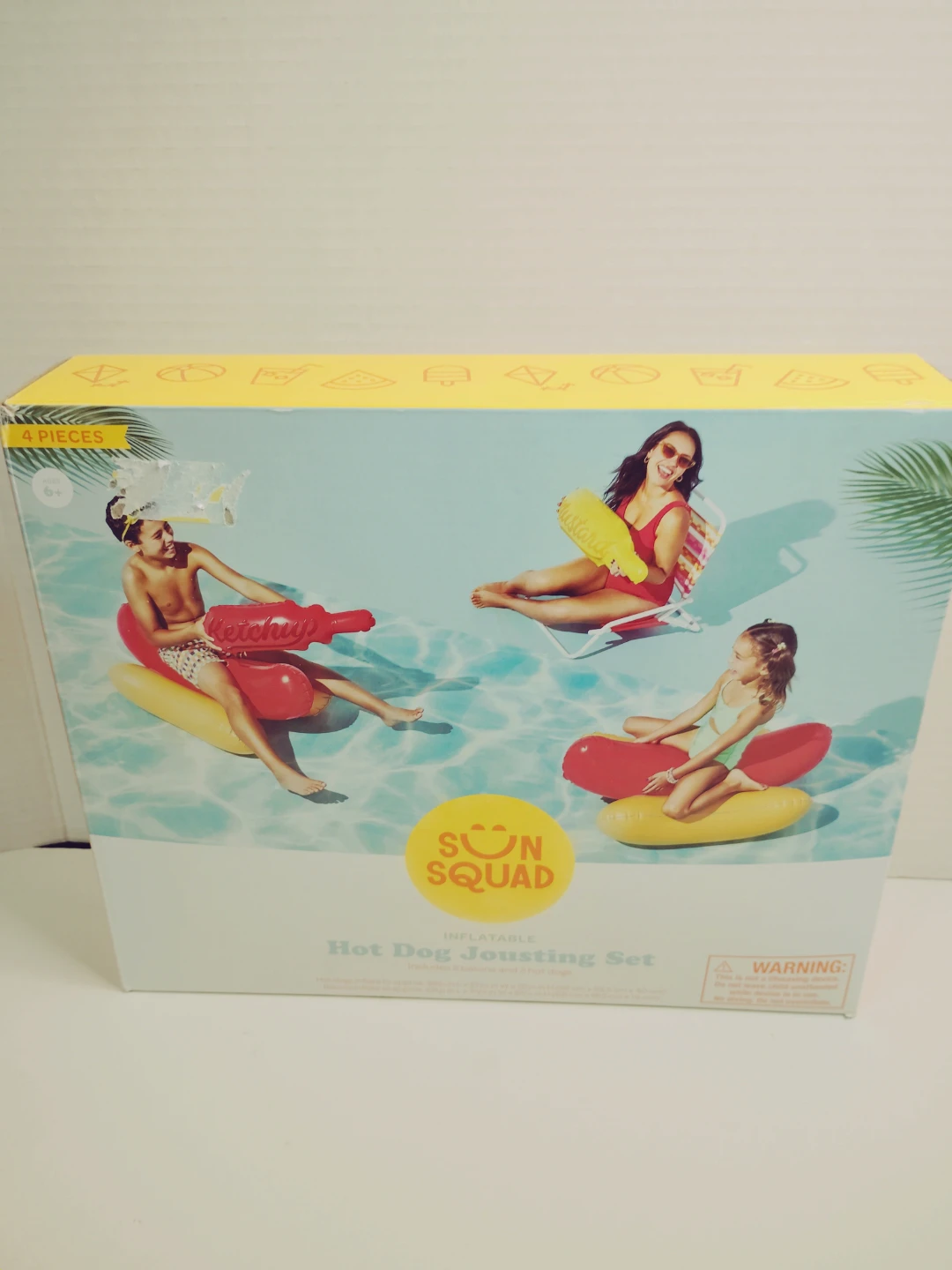 Sun Squad Inflatable Hot Dog Jousting Set
