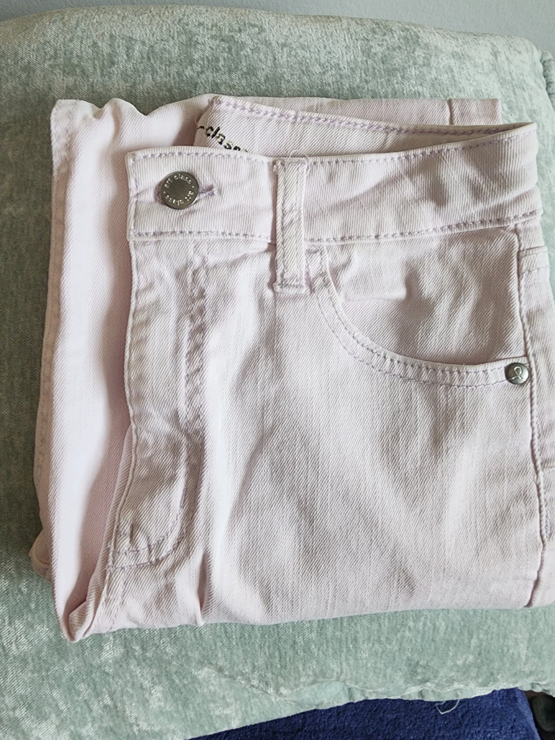 Light Pink Distressed Jeans - Size 14 - photo 4