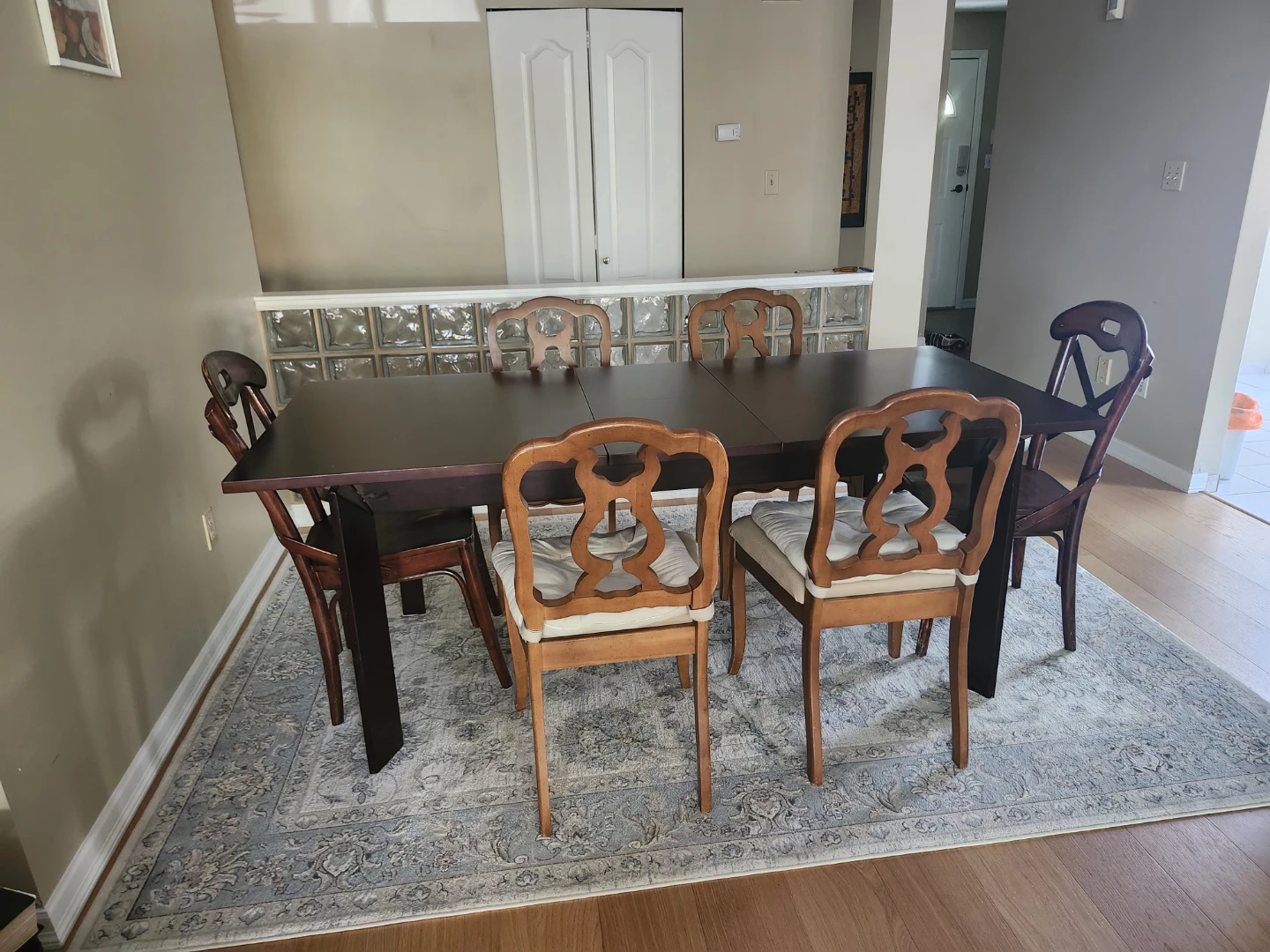 Extended dining table. 4antique 4chairs,2 chairsr - photo 2