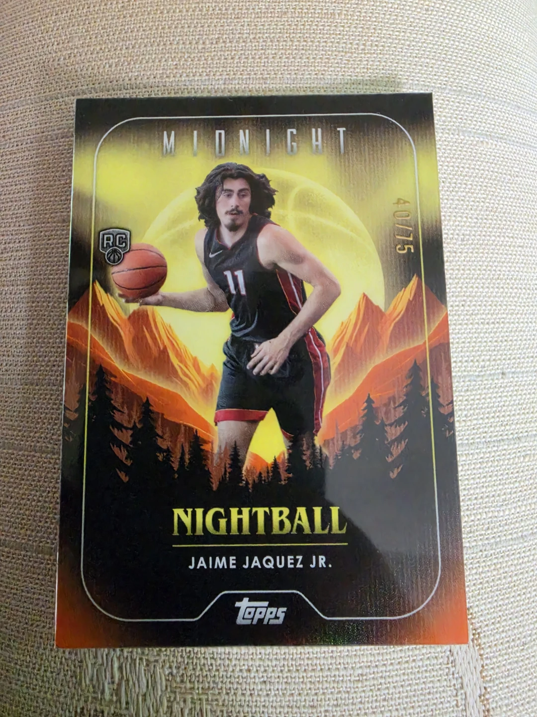 Topps NBA Jaime Jaquez Jr. Midnight Nightball 40/75