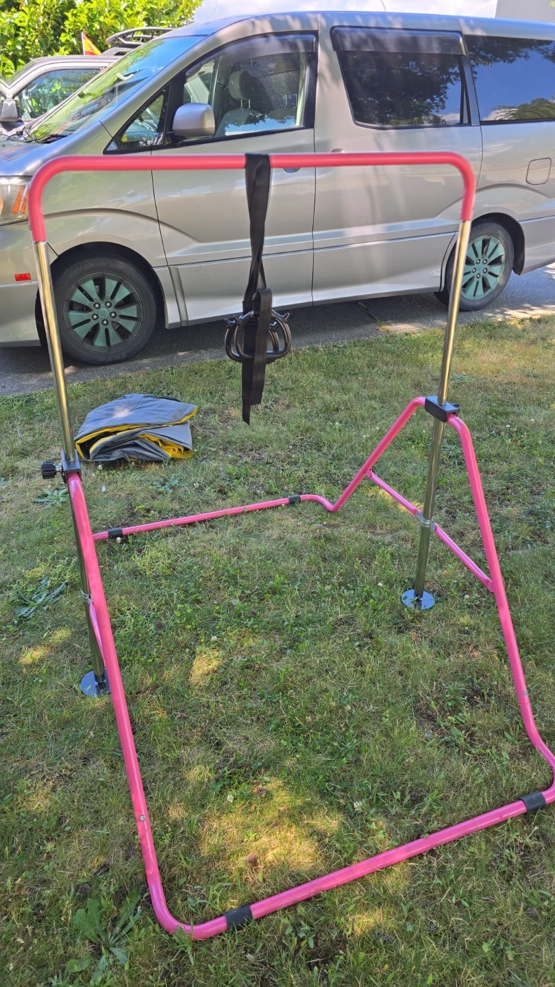 Pink Kids Gymnastics Bar with Swing Set Attachment - photo 2