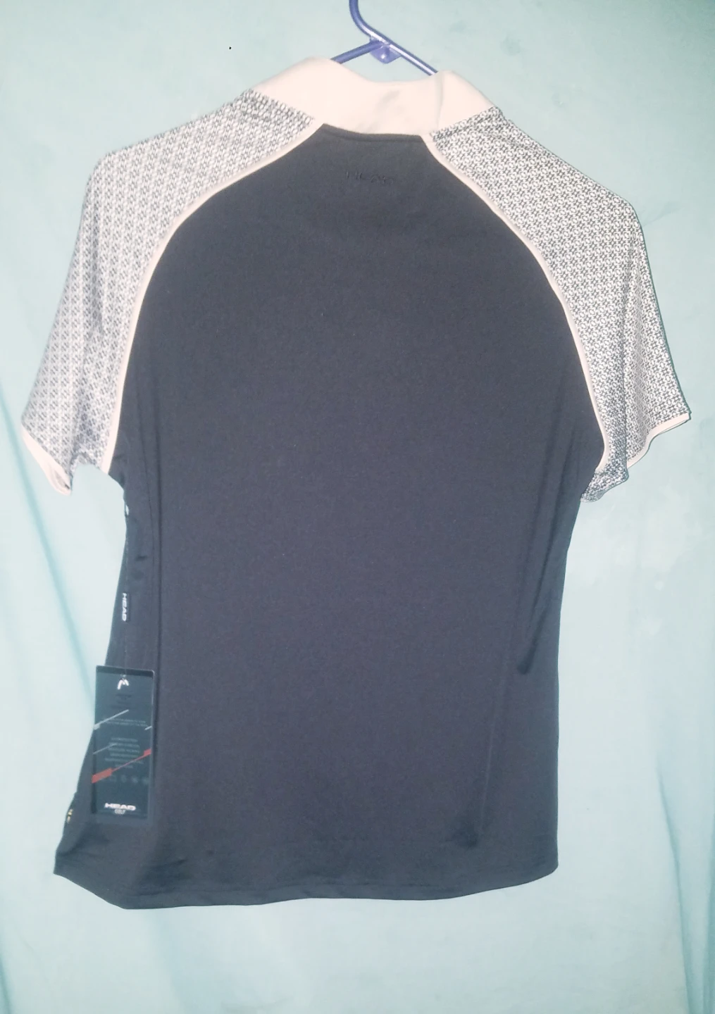Black/Tan Women's Head Short Sleeve Golf Polo Shirt  Medium New - photo 3