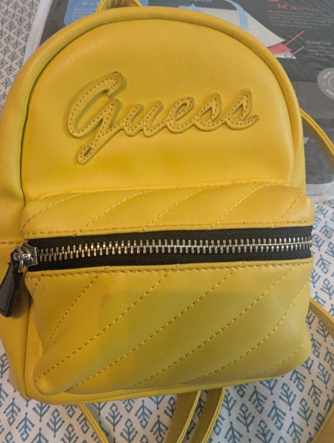 Guess Yellow Mini Backpack - photo 2