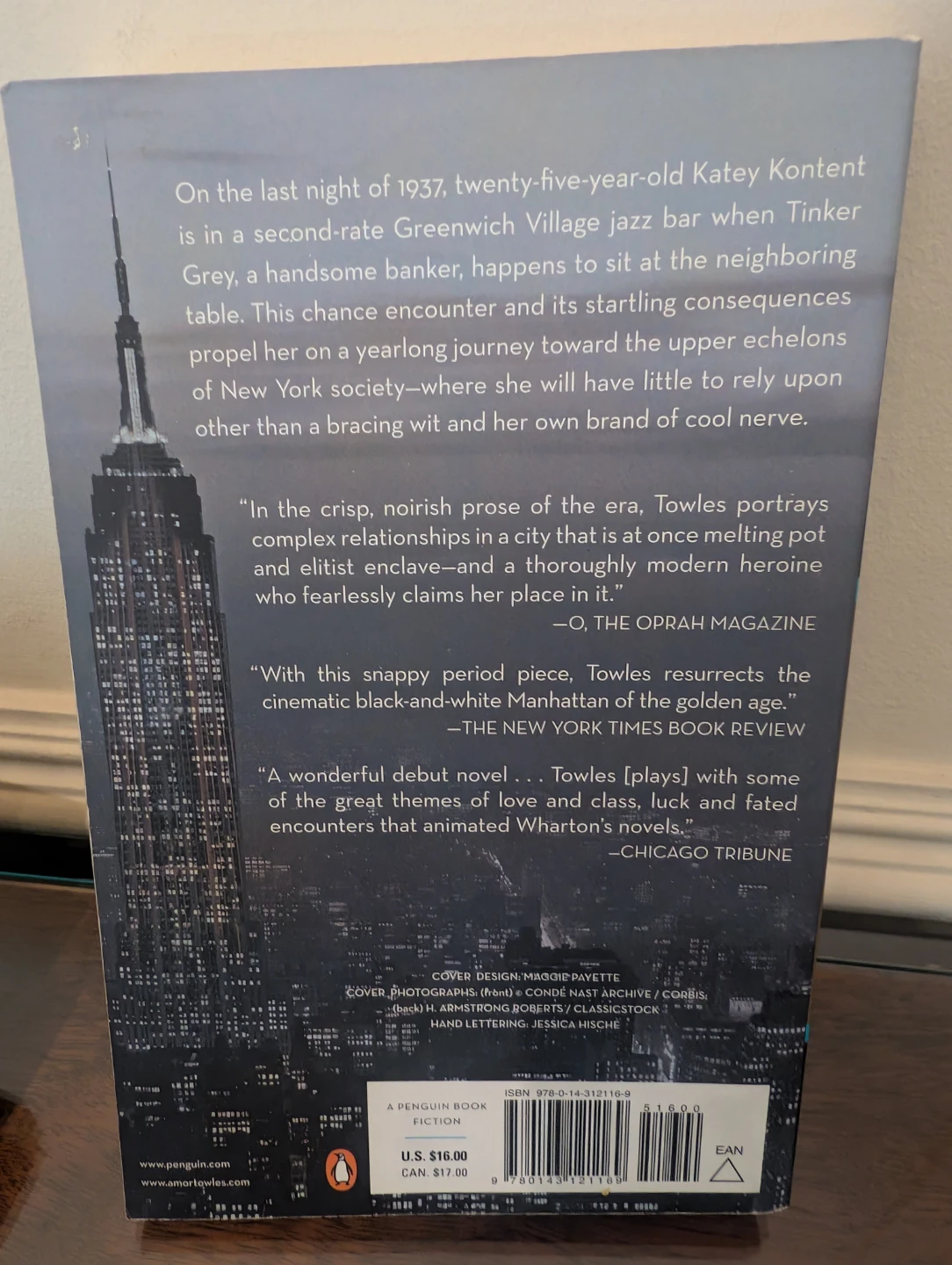 Rules of Civility by Amor Towles Novel - photo 2