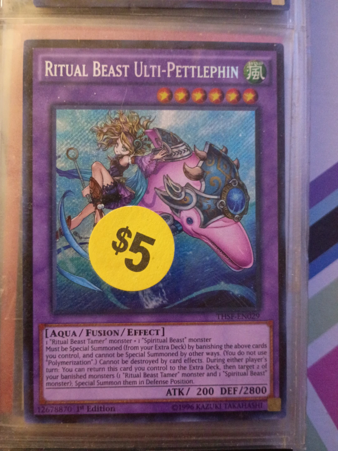 Yu-Gi-Oh! Ritual Beast Ulti-Pettlephin THSF-EN029⚽