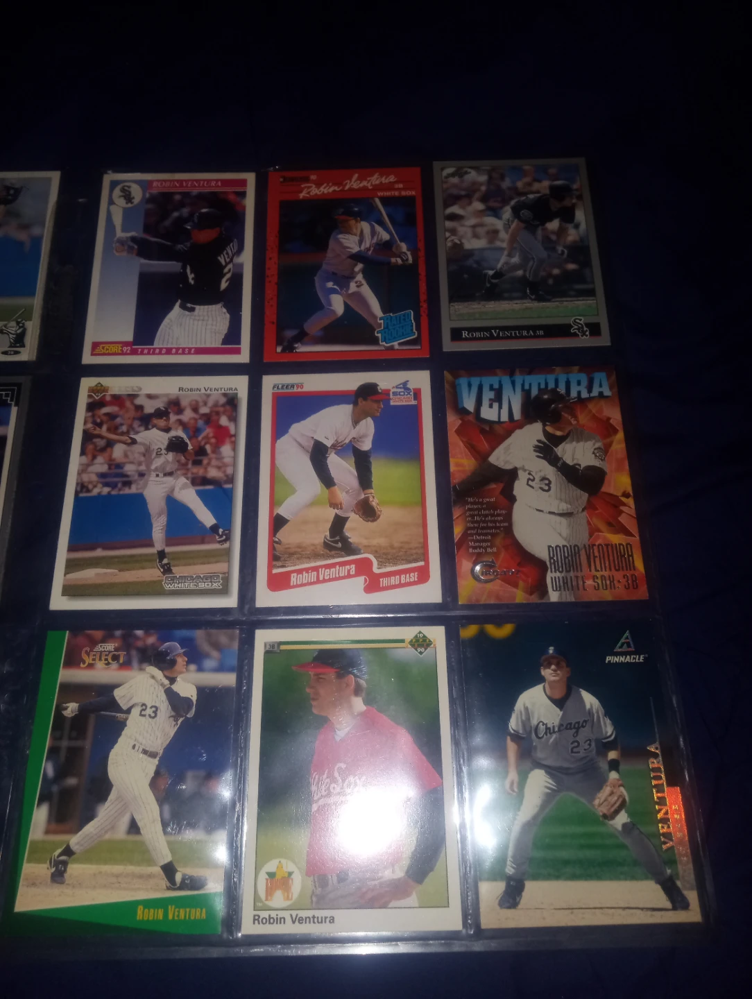 Robin Ventura 18 Baseball Card Collection 4 rookies - photo 2