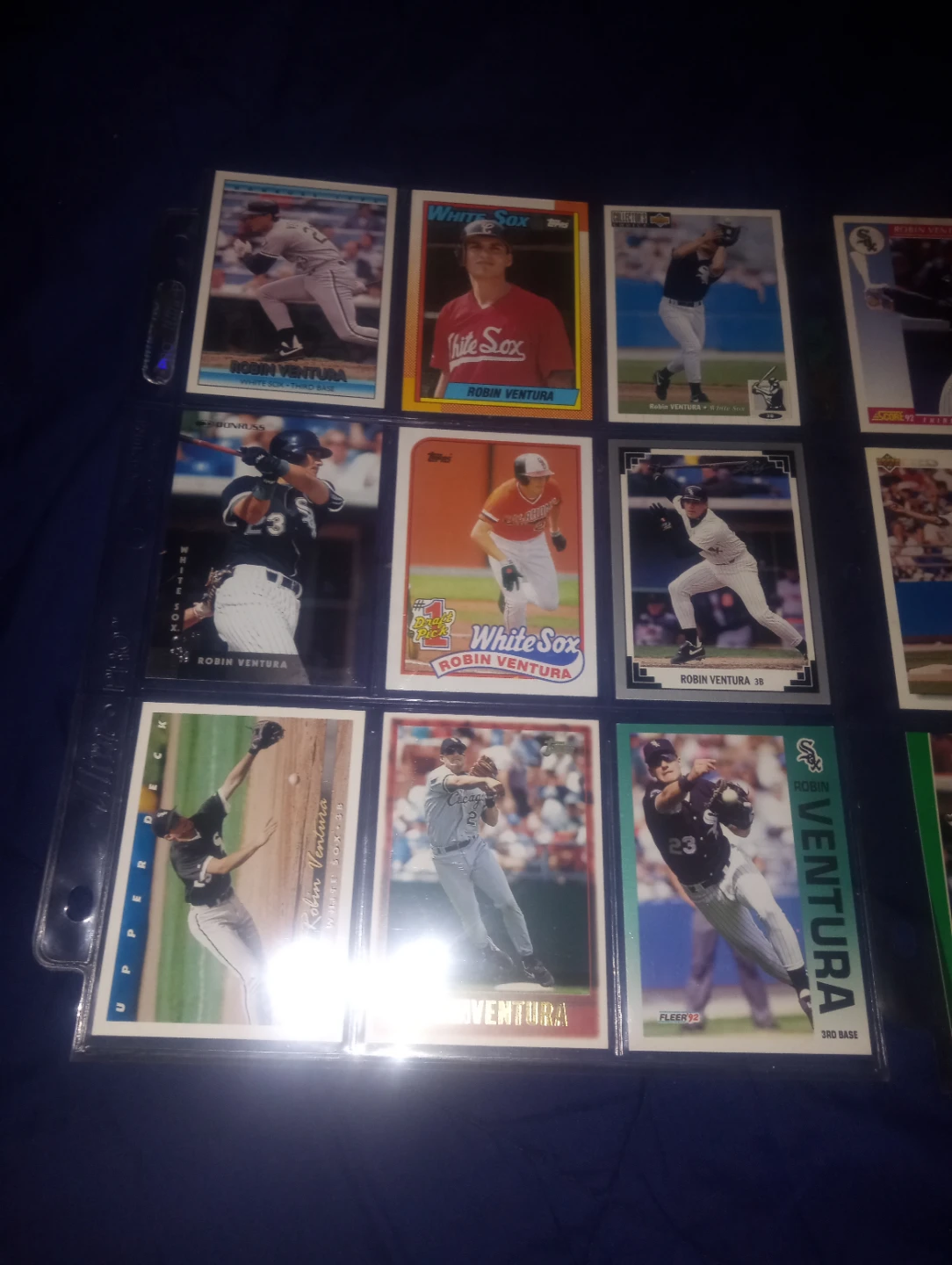 Robin Ventura 18 Baseball Card Collection 4 rookies - photo 3