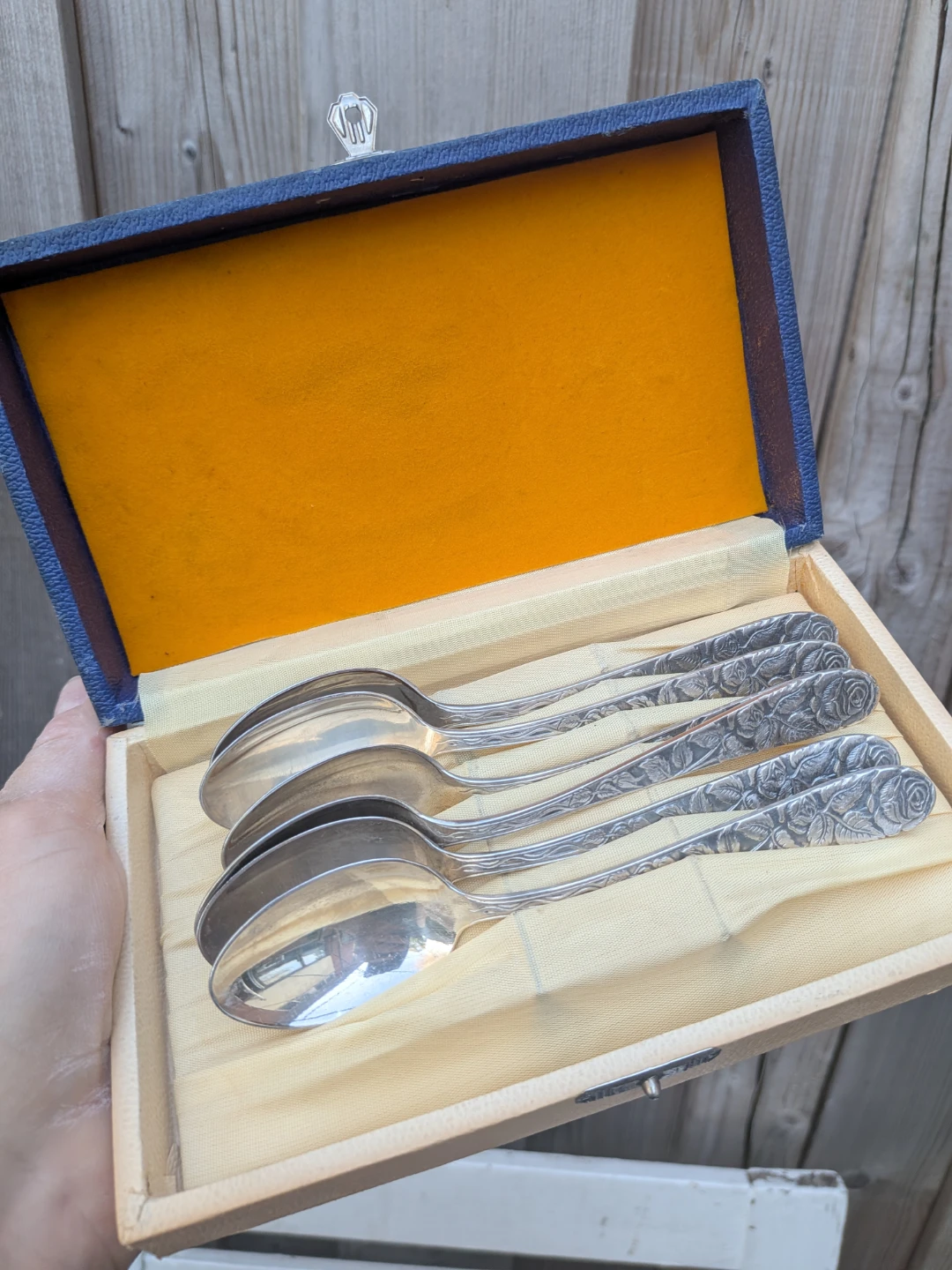 Vintage Silver Cake Server and Spoons Set - photo 3
