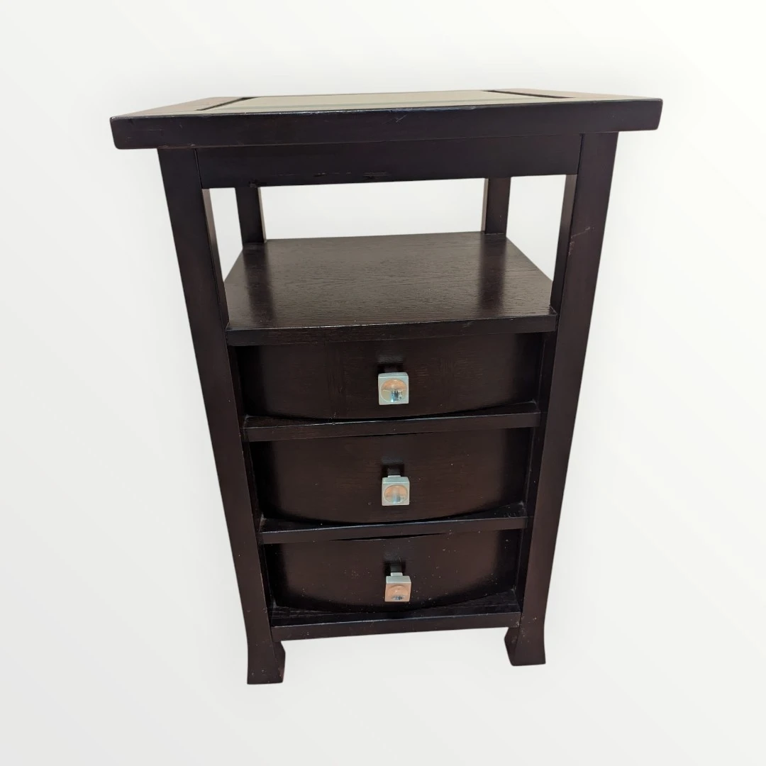 USED NIGHTSTAND or SIDE TABLE WOOD Normal wear - photo 2