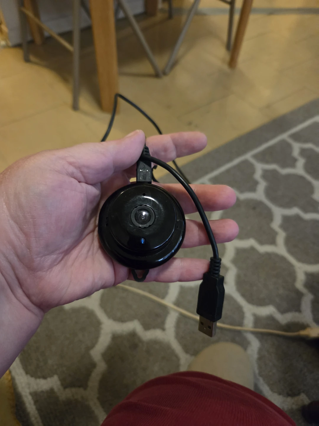 Black Wireless Security Camera