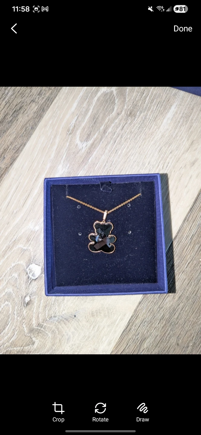 Swarovski Crystal Teddy Bear Necklace - photo 2