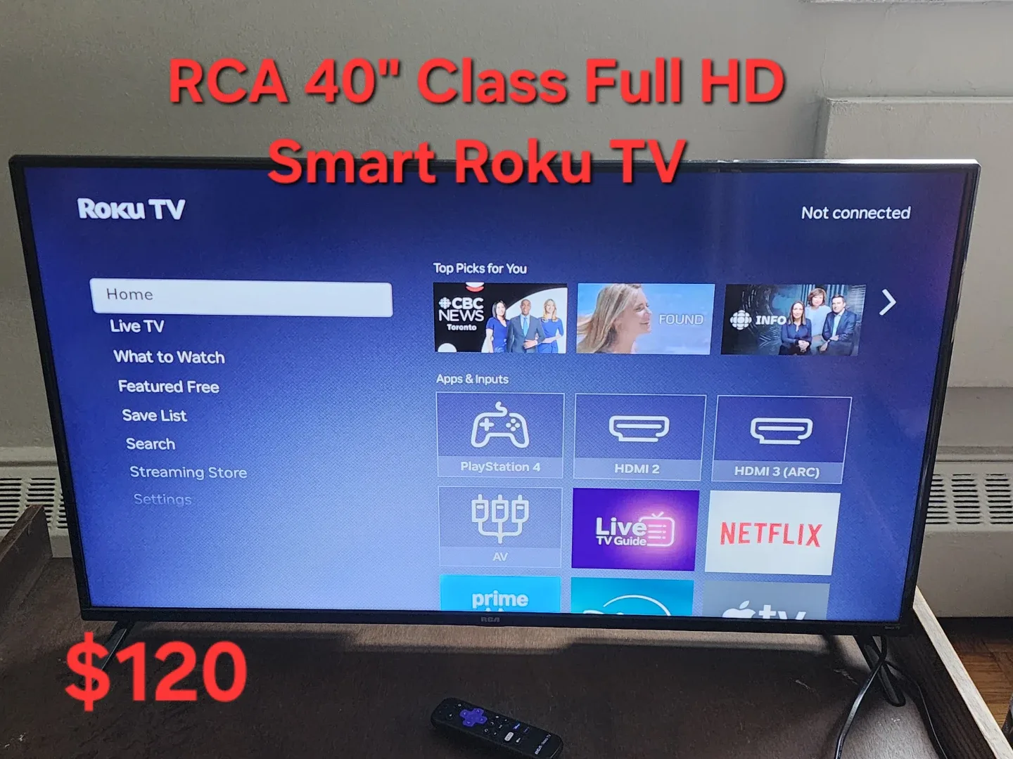   ⚽ RCA 40" Class Full HD Smart Roku TV - photo 2