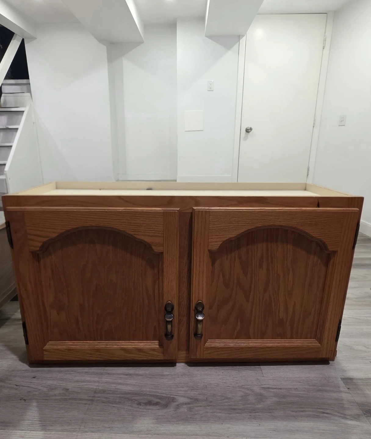 Wooden Vanity Mirror with Shelves & cabinet