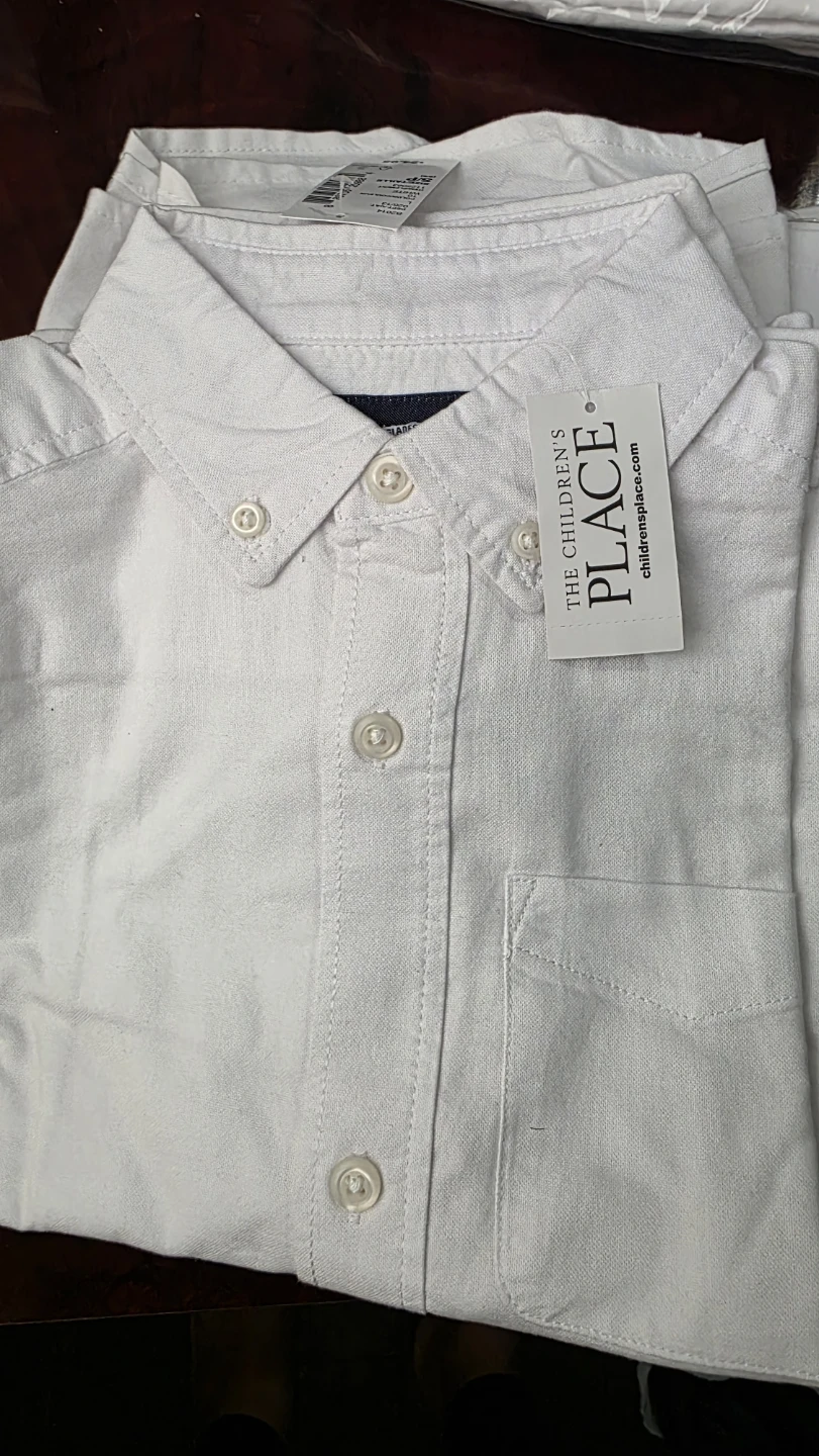 7 Kids White Long Sleeve Shirt