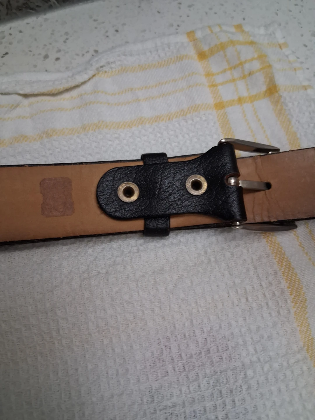 Hickok Black Leather Belt Size 38/96cm - photo 4